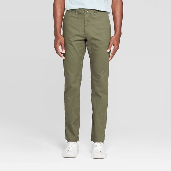Goodfellow Olive Slim Fit Hennepin Chinos 30x30 - Picture 2 of 3